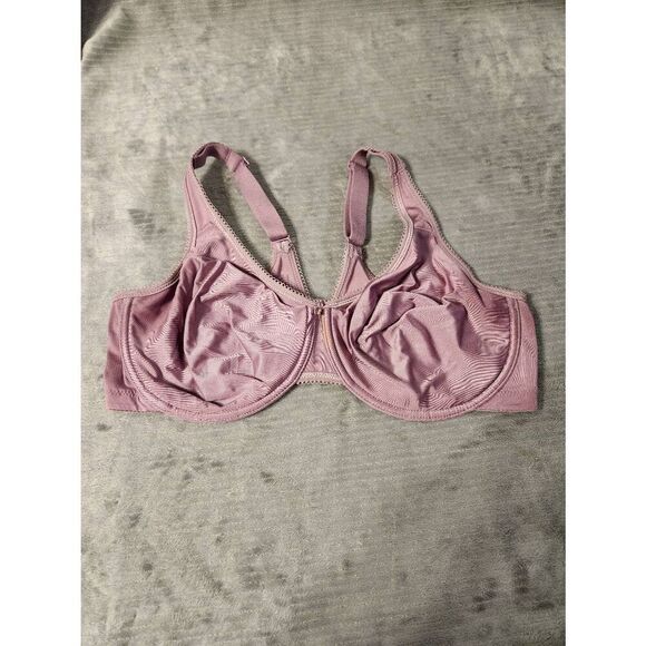 Wacoal Size 42D 855192 Basic Beauty Full Figure Underwire Bra Light Purple - Picture 1 of 3